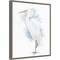 Coastal Heron I by Jade Reynolds 16-in. W x 20-in. H. Canvas Wall Art Print Framed in Grey